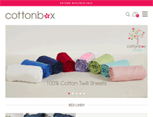 Tablet Screenshot of cottonbox.com.au